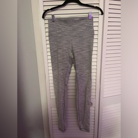 Grey Striped, Lululemon Leggings - Picture 1 of 4